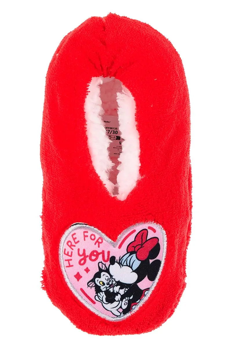 Pantuflas antideslizante Minnie Mouse Disney roja 23/26