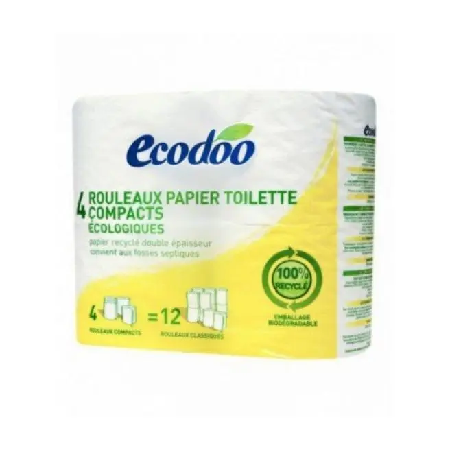 PAPEL DE BAÑO RECICLADO 4 Uds