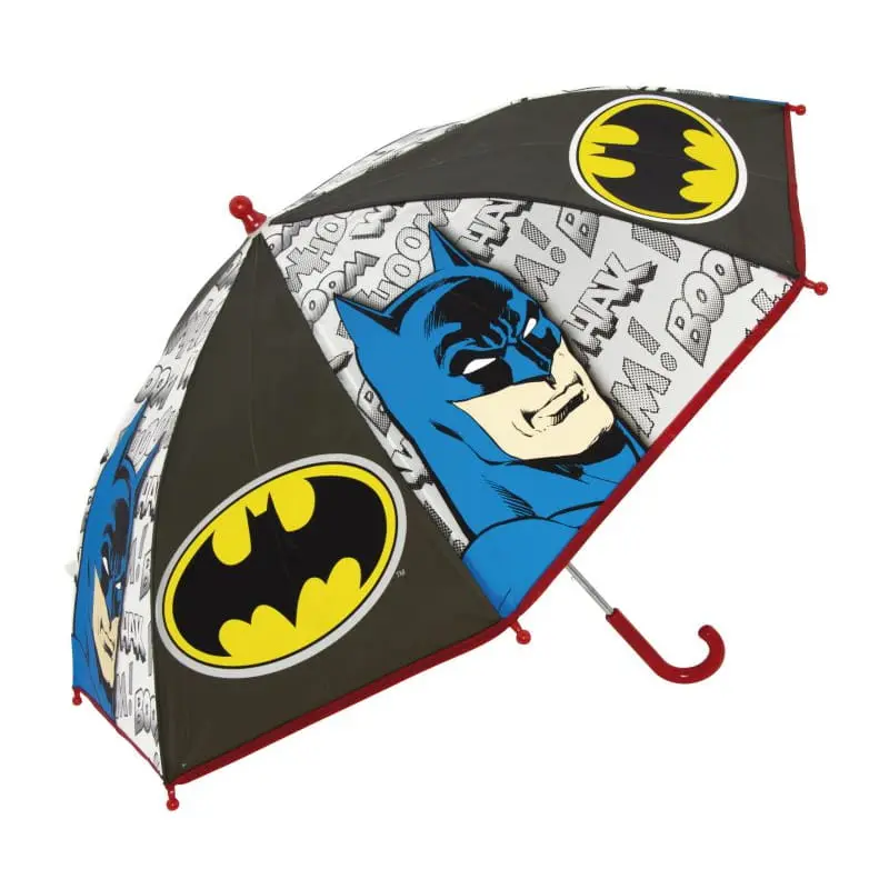 Paraguas infantil manual 82cm diámetro Batman mango rojo