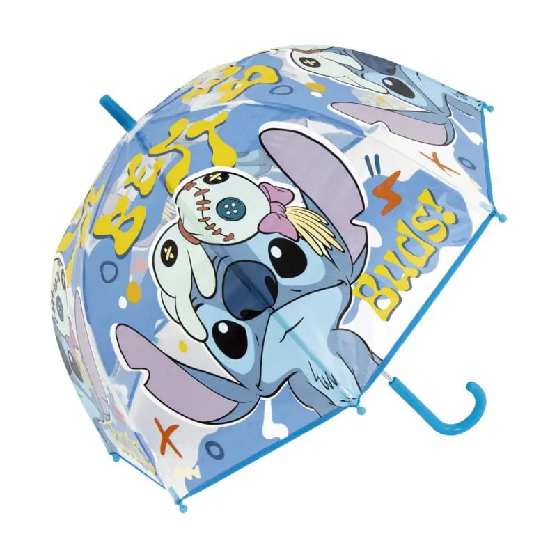 Paraguas infantil manual campana 67cm diámetro Stitch Disney azul