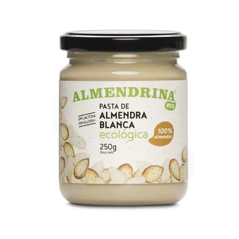 PASTA ECO 100% ALMENDRA BLANCA TARRO CRISTAL 250 g
