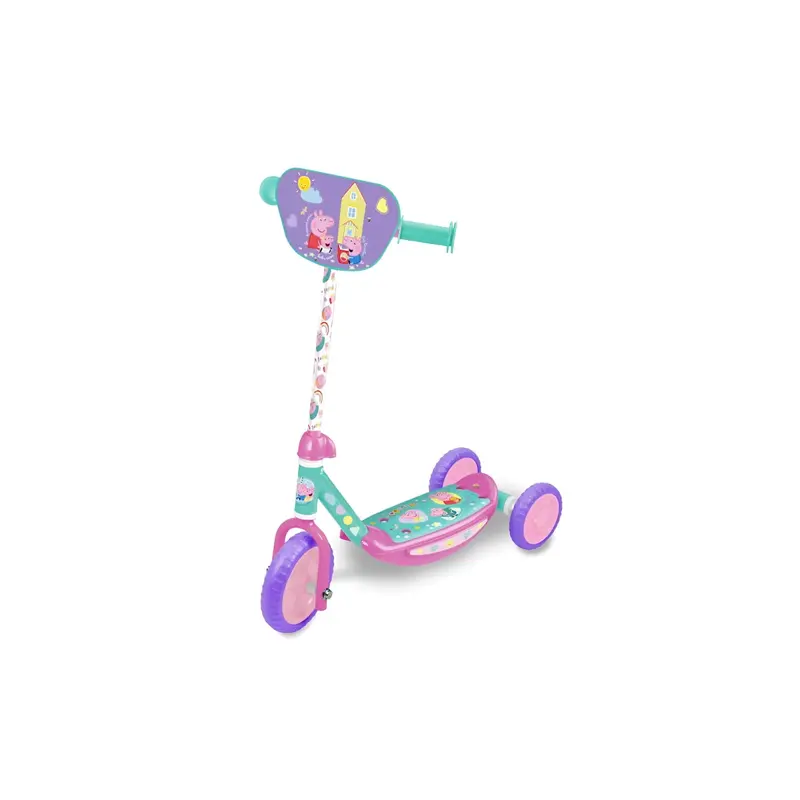 Patinete de 3 ruedas infantil niños Peppa Pig 62x32x55,5cm