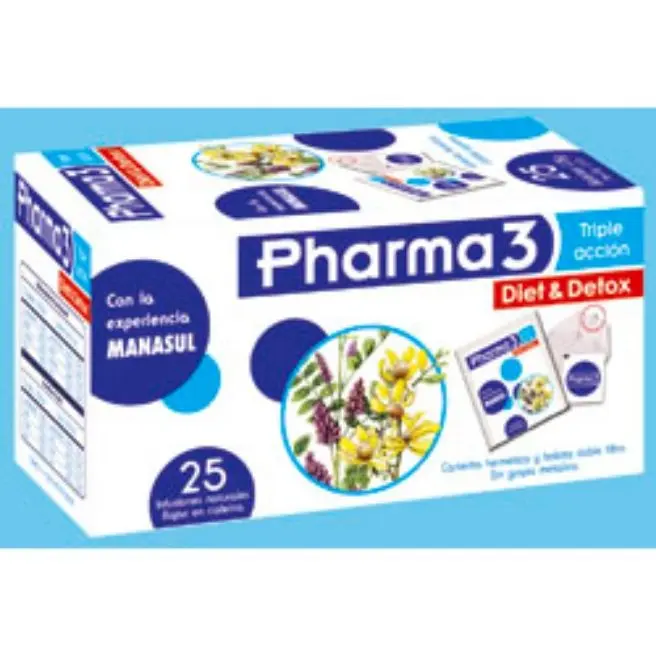 PHARMA 3 DIET&DETOX 25 Bolsitas
