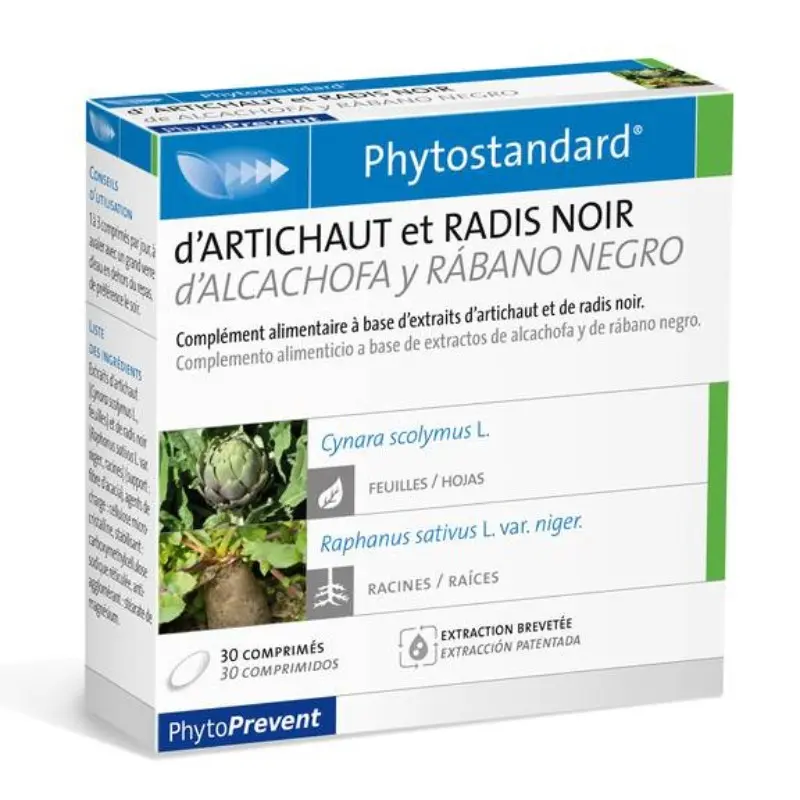 PHYTOSTANDARD ALCACHOFA -RABANO NEGRO 30 Comp