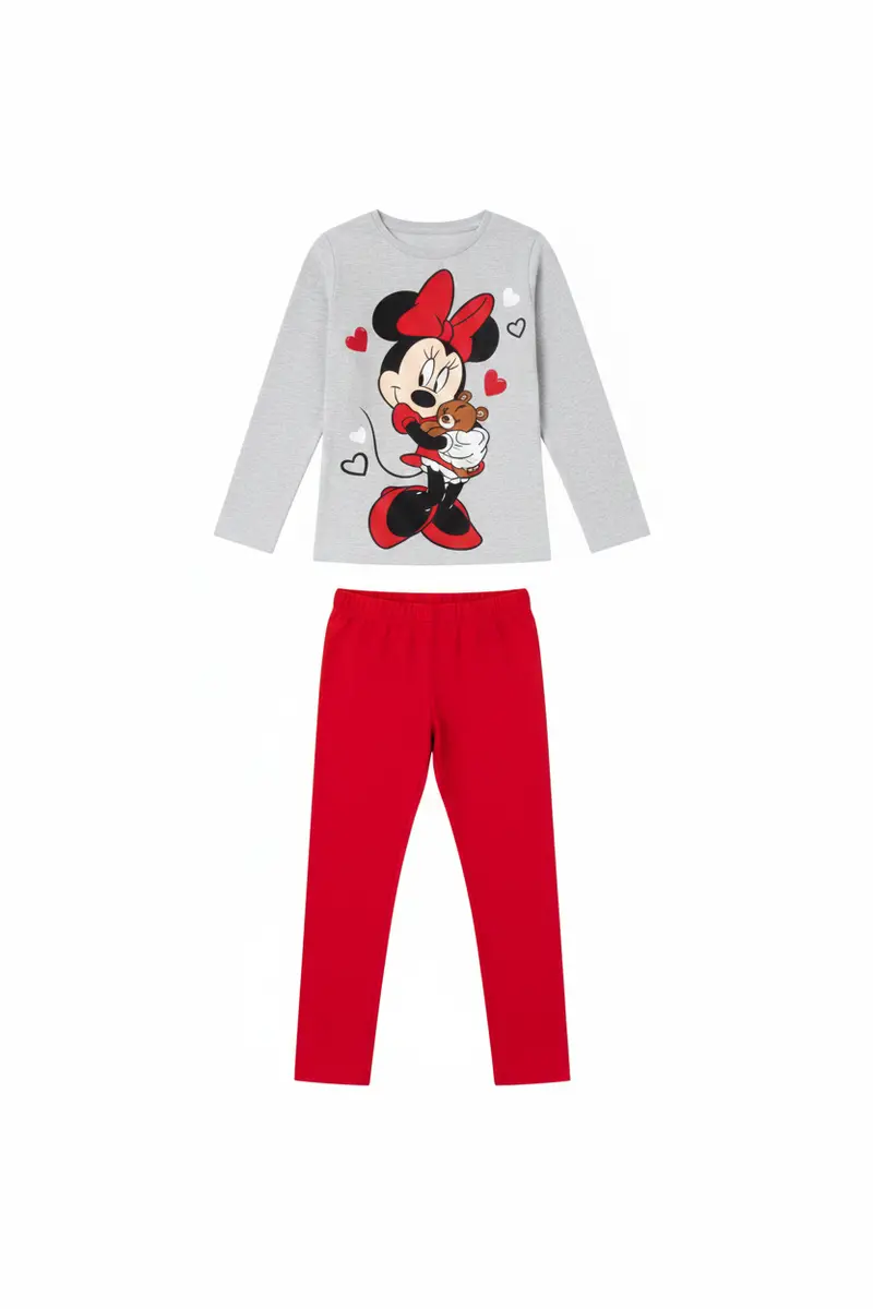 Pijama infantil largo Minnie Mouse algodón talla 3 años (98cm)