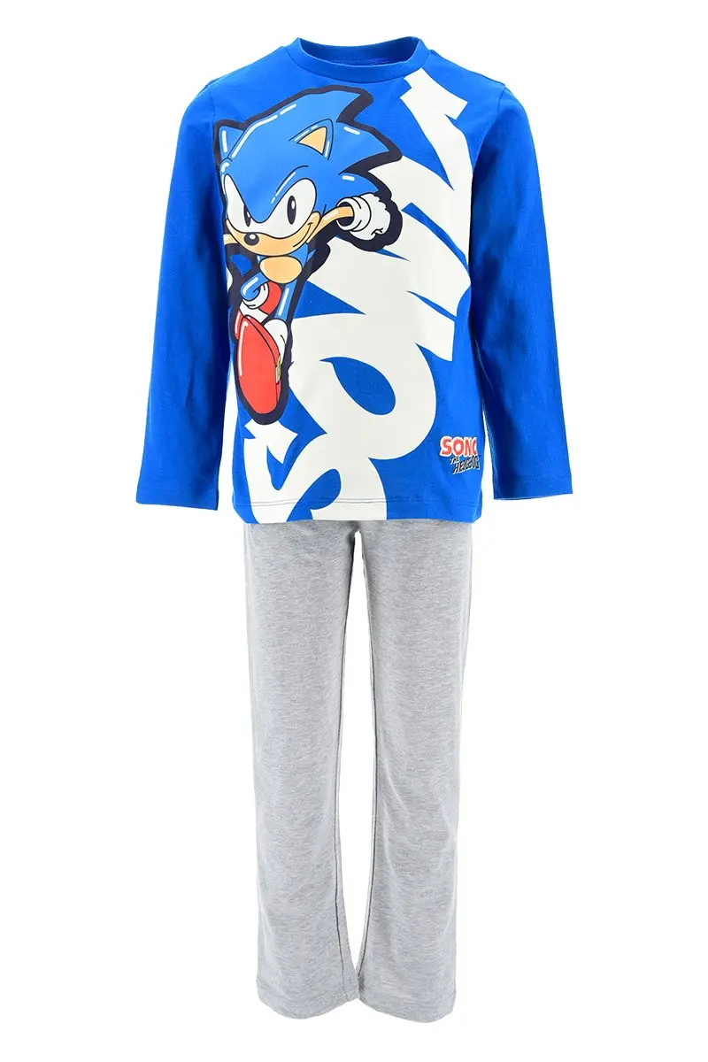 Pijama infantil largo Sonic The Hedgehog algodón talla 4 años (104cm)