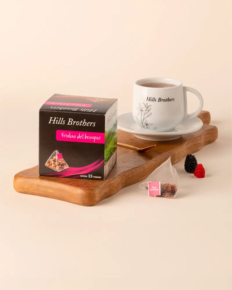 Pirámide hills brothers frutas del bosque 15 uds