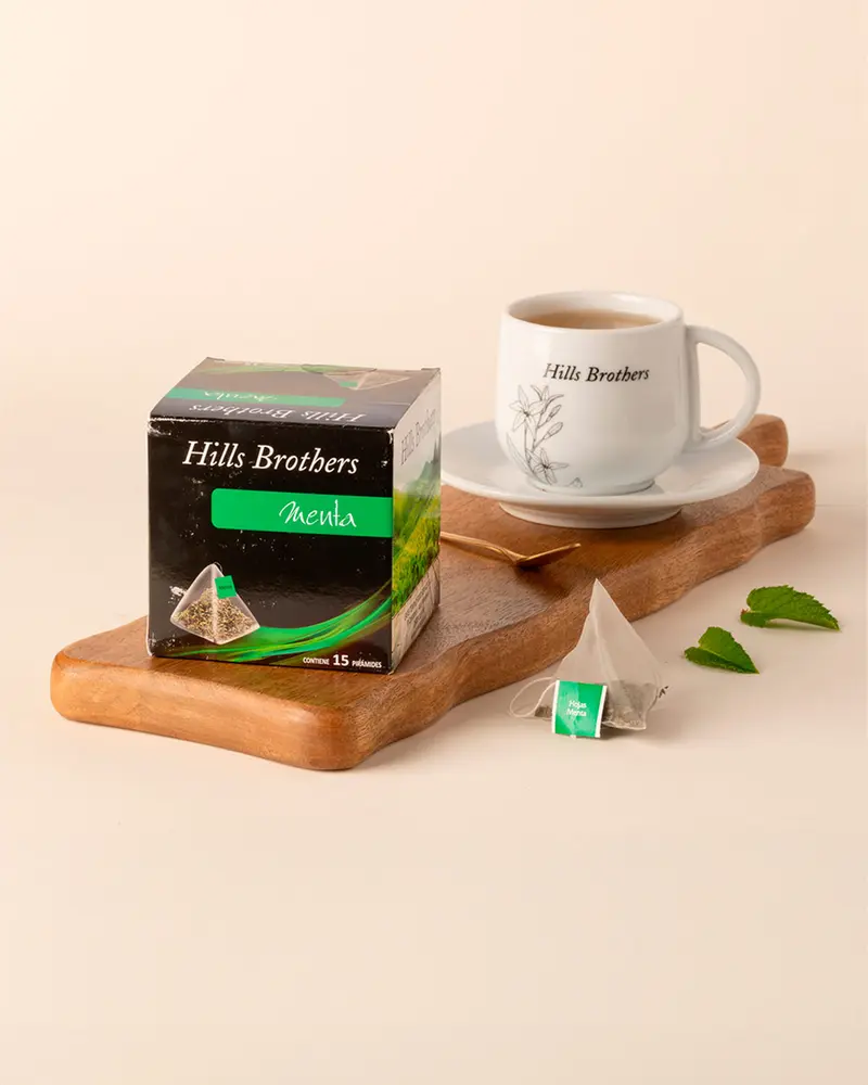 Pirámide hills brothers hojas de menta 15 uds