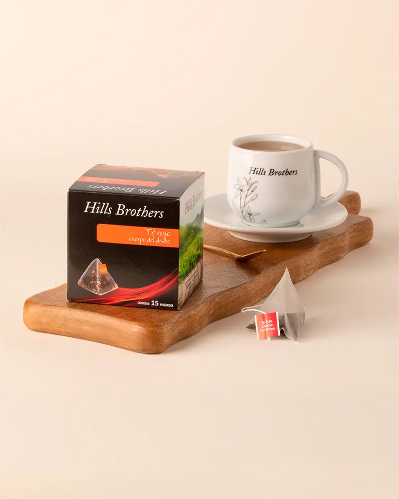 Pirámide hills brothers té rojo 15 uds