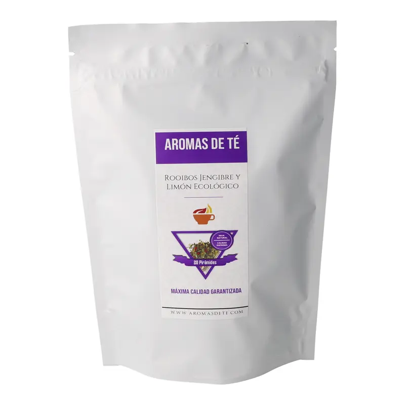 Pirámides de Rooibos Jengibre y Limón Ecológico