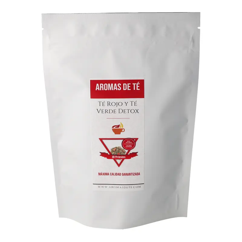 Pirámides de Té Rojo y Té Verde Detox - Bolsa 20 unidades