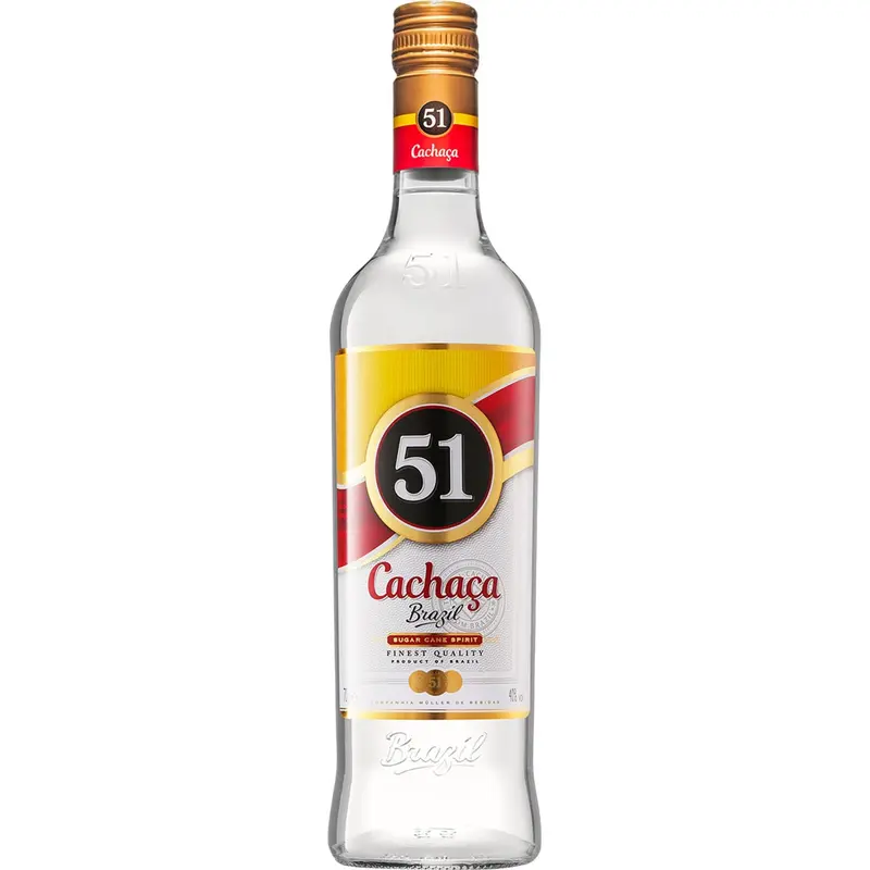 PIRASSUNUNGA 51 Cachaça 51 700ml 39% vol.(Aguardiente)