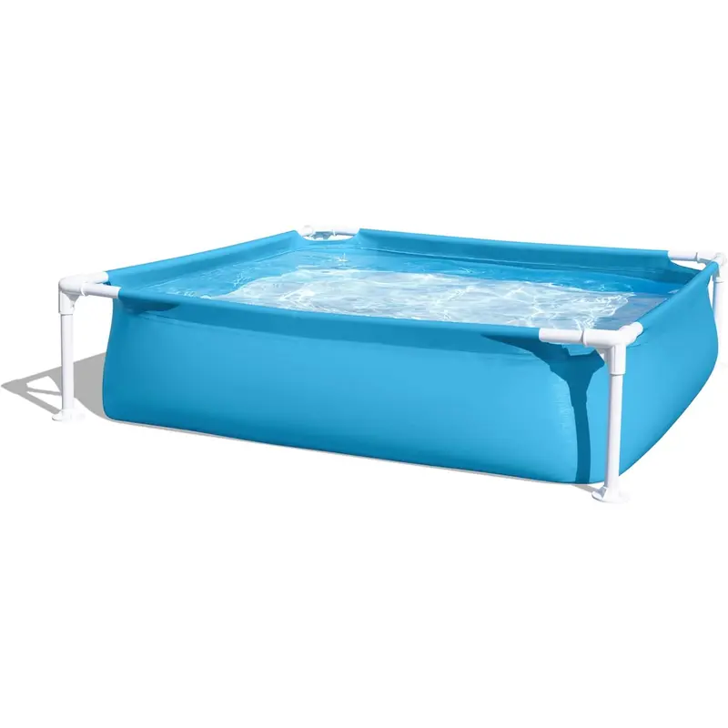 Piscina desmontable infantil y para mascotas Bestway 122x122x30,5 cm azul | Tubular My First Frame Pools de fácil montaje
