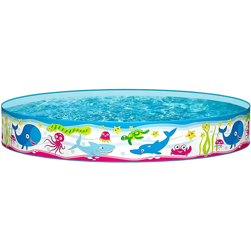 Piscina Infantil para Niños Redonda 152x30 cm, Fácil Montaje, Resistente y Segura Bestway Rígida