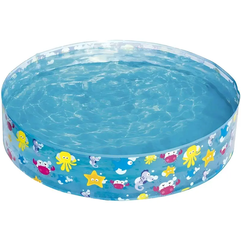 Piscina Infantil para Niños Redonda Animales Marinos 122x25cm 277L Verano Bestway