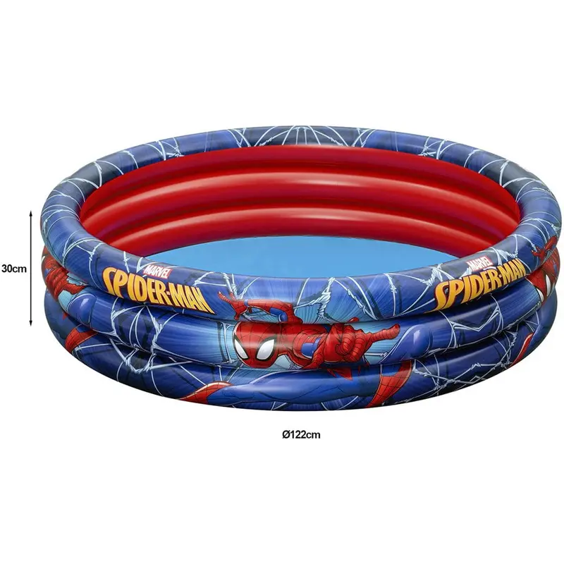 Piscina Infantil para Niños SPIDERMAN hinchable Redonda 122x25cm