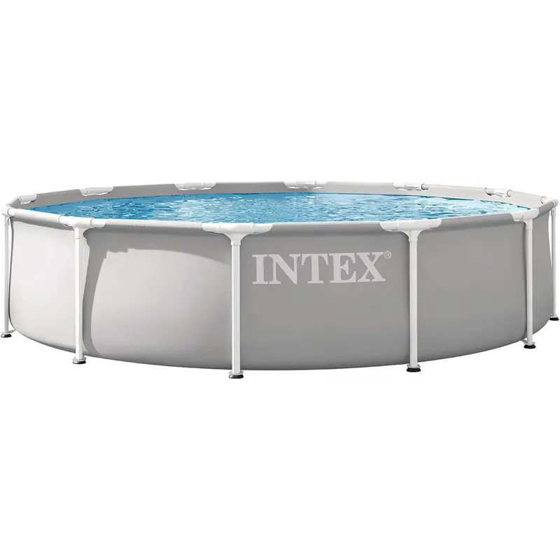 Piscina redonda desmontable gris Prism Frame 366x76cm (capacidad 6503L)