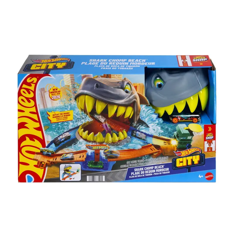 Pista Hot Wheels boca de tiburón (incluye 1 coche)