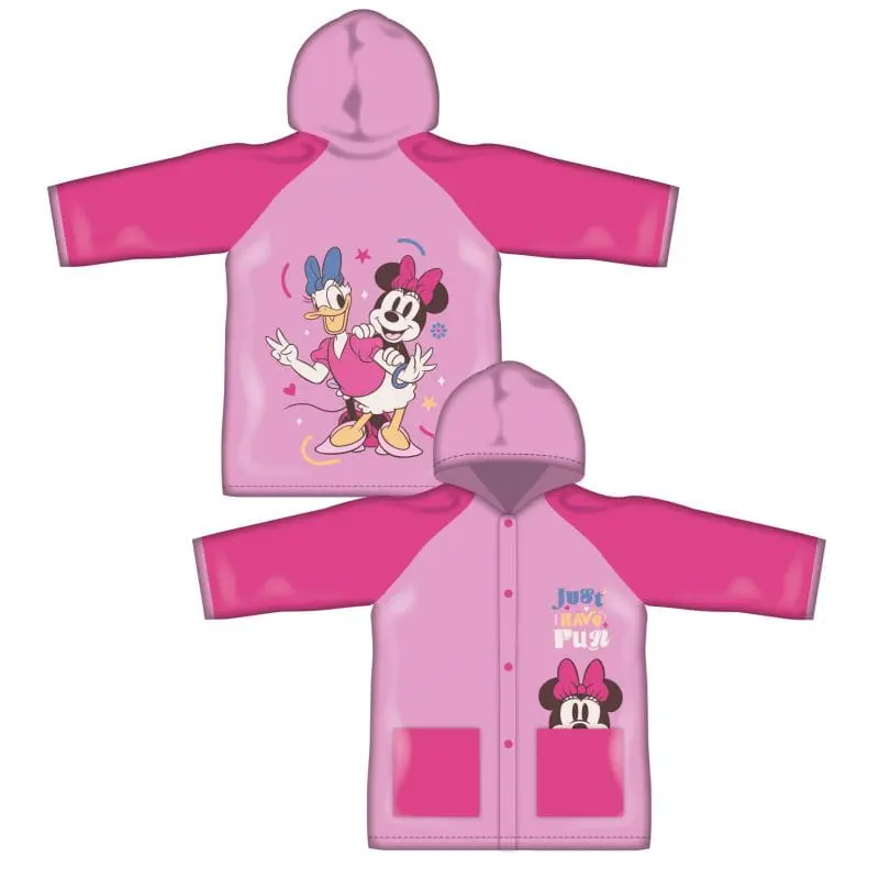 Poncho chubasquero impermeable de Minnie Mouse con capucha talla 4