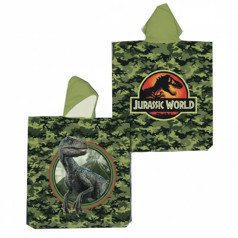 Poncho toalla niños dinosaurios Jurassic World