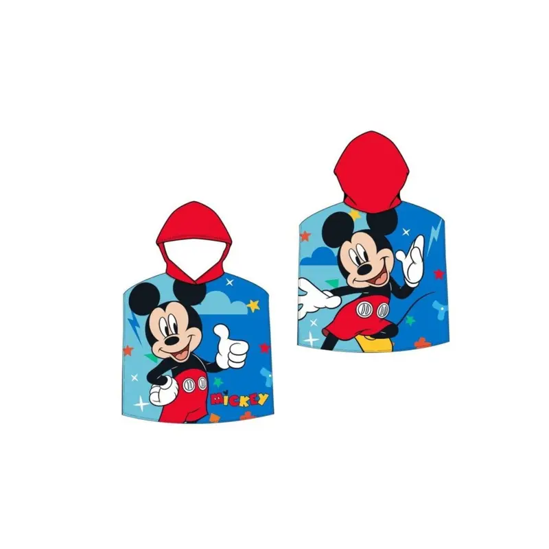 Poncho toalla Playa Piscina Infantil Mickey Mouse Disney de 55x110cm