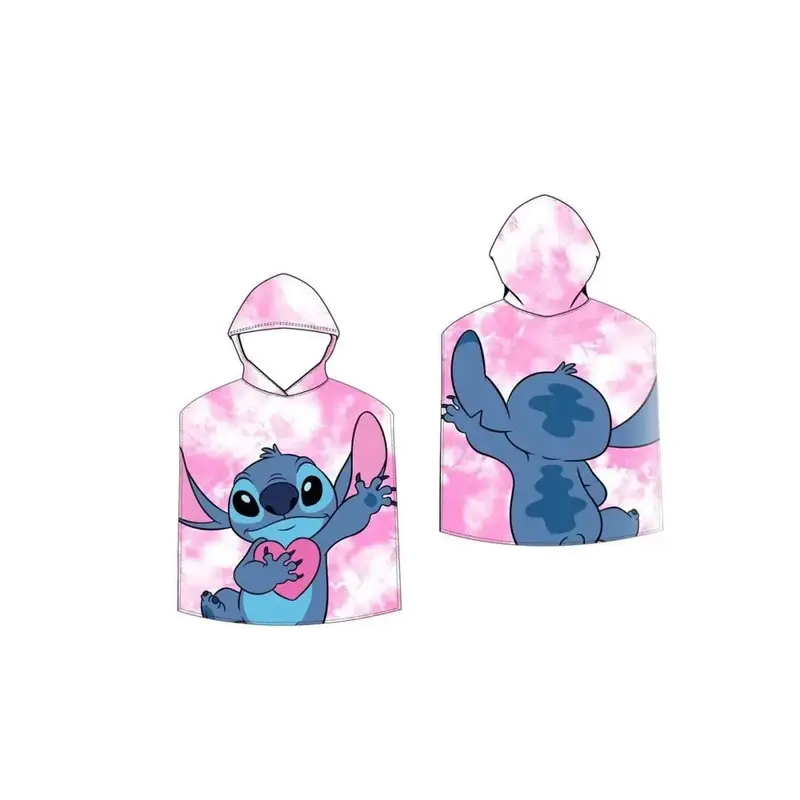 Poncho Toalla Playa Piscina infantil STITCH 55X110CM