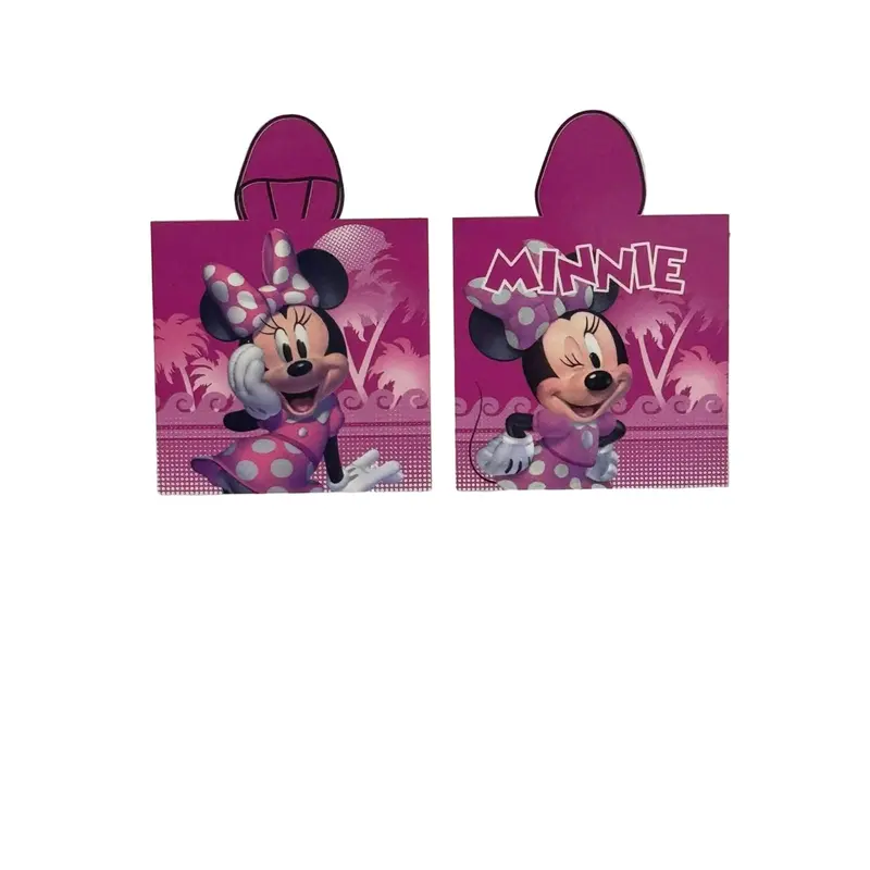 Poncho toalla playa y piscina infantil Minnie Mouse Disney 50x100cm