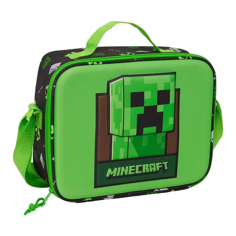 Portameriendas nevera 3D Minecraft 25x9x19cm