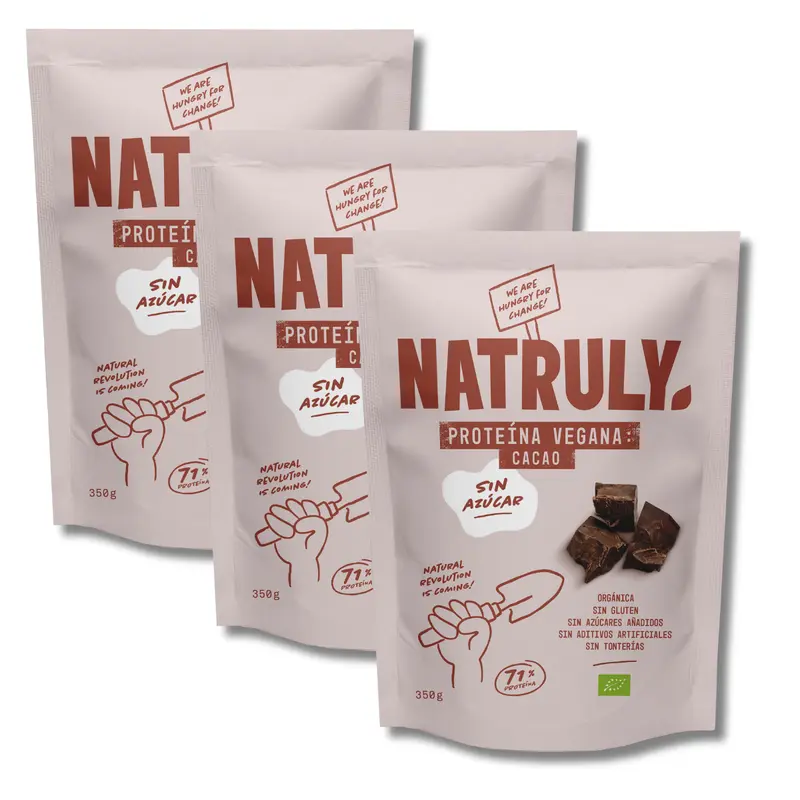 Proteína Vegana - Chocolate Pack 3x | BIO | 3 x 350g