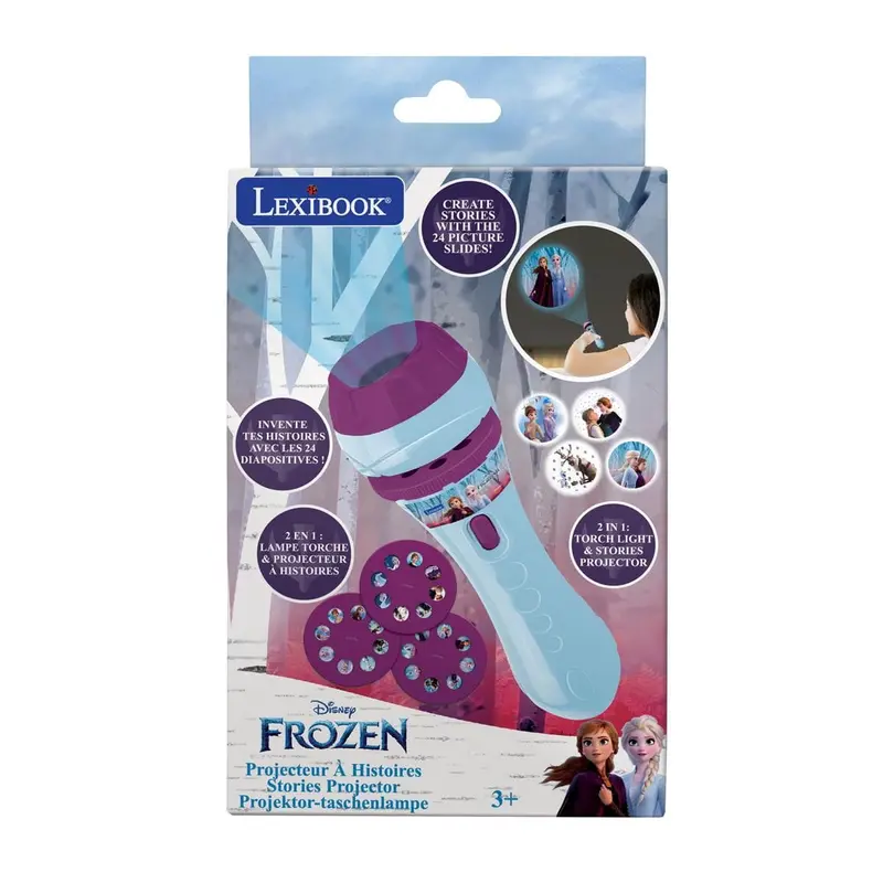 Proyector de historias y linterna de Frozen Disney