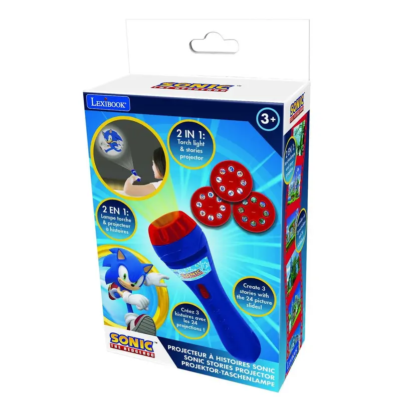 Proyector de historias y linterna de Sonic The Hedgehog