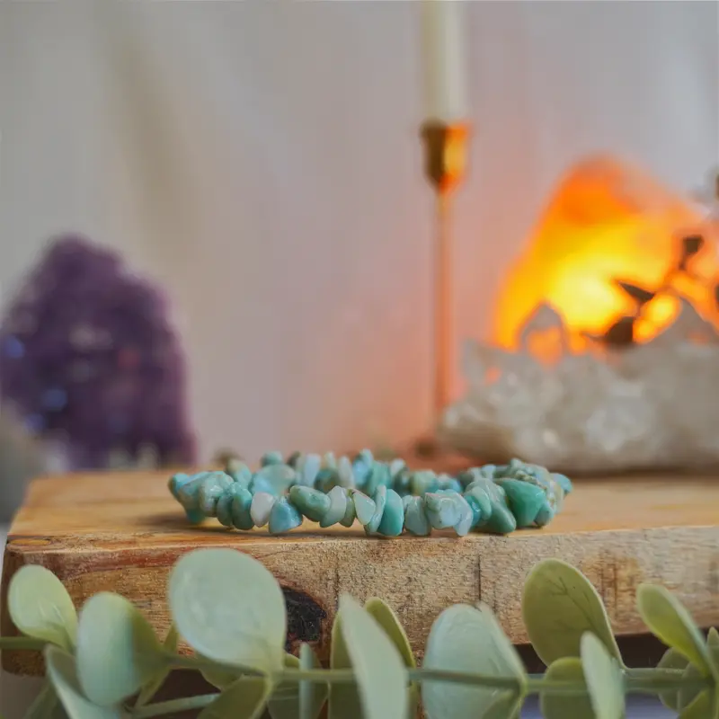 Pulsera Larimar | Chips | Paz emocional y serenidad