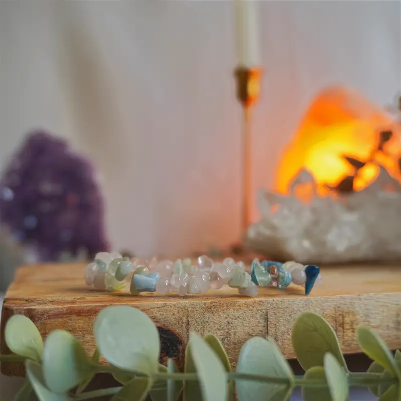 Pulsera Morganita | Chips | Paz, armonía y amor