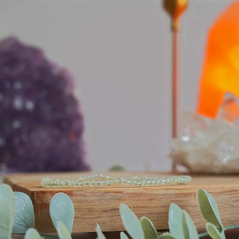 Pulsera Prehnita | Facetada | Meditación y visualización