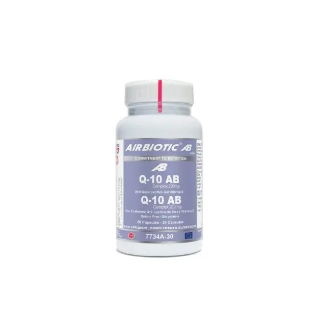 Q-10 AB COMPLEX 200 mg Con Lecitina de Soja y Vita