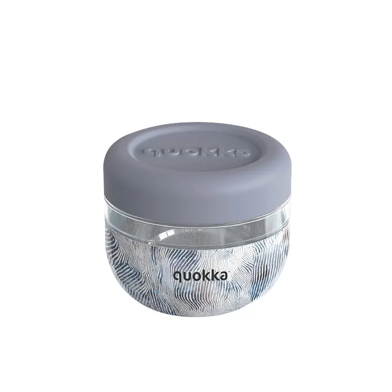 Recipiente de comida con funda de silicona QUOKKA bubble zen 770ml