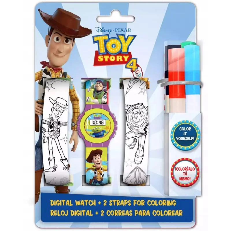 Reloj digital correa para pintar TOY STORY- Ideal para Regalar