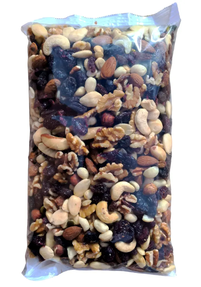 Revuelto Natural frutos secos 1 Kg - coctel natural - mix natural - pelluz - coquito - macadamia - pistacho - avellana - pasas - almendra - nuez - pipas calabaza - anacardo