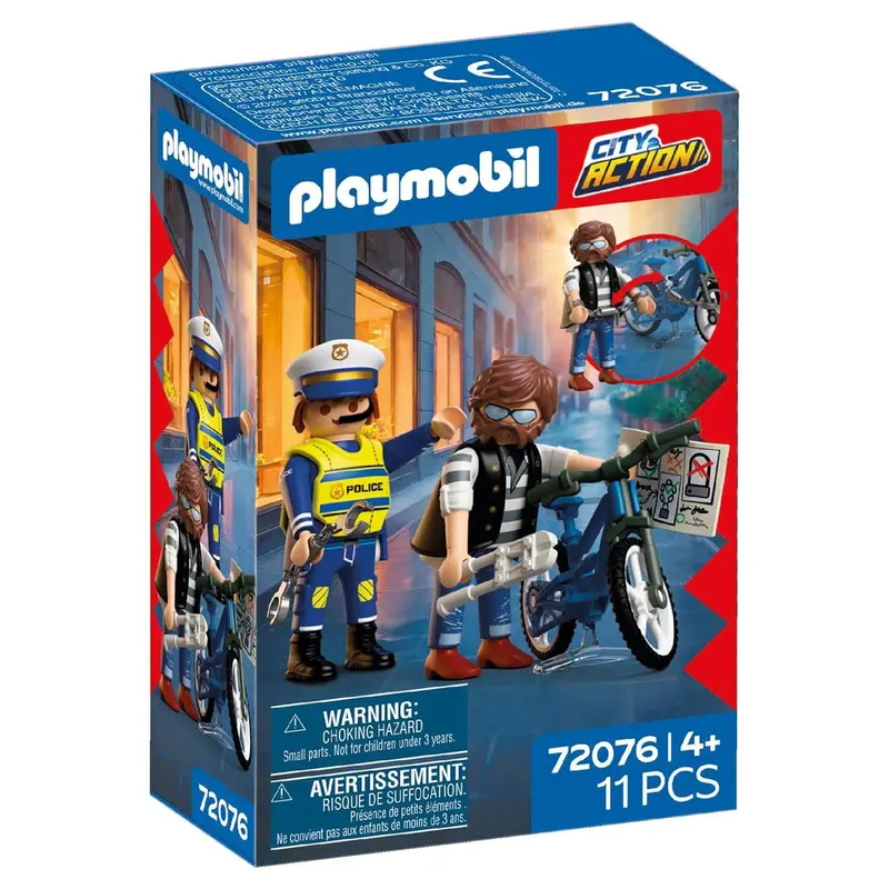 Robo de bicicleta Playmobil City Action 72076