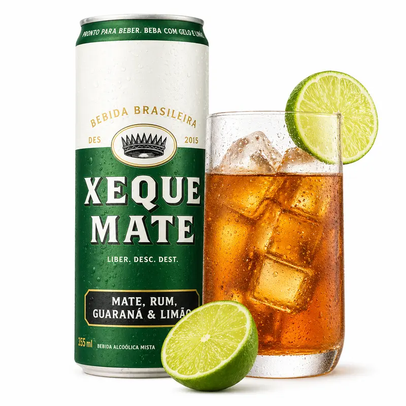 Ron Xeque-Mate Guaraná y limon lata 355 ml