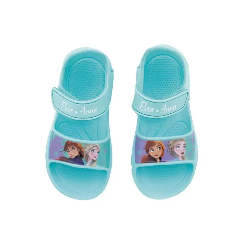 Sandalias con velcro Frozen Anna y Elsa de goma eva infantiles talla 32
