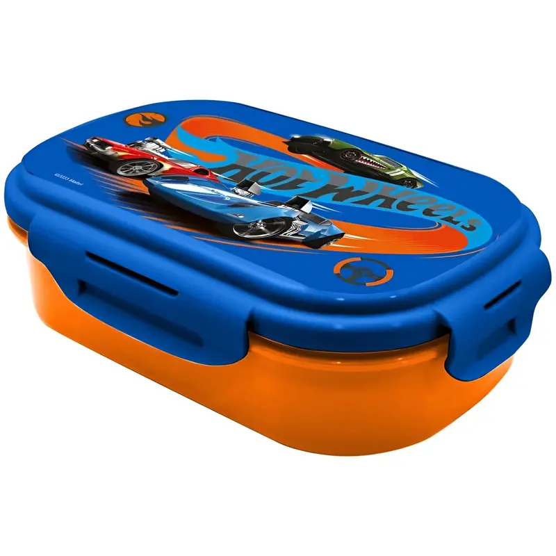 Sandwichera con cubierto HOT WHEELS- Perfecta para Almuerzos