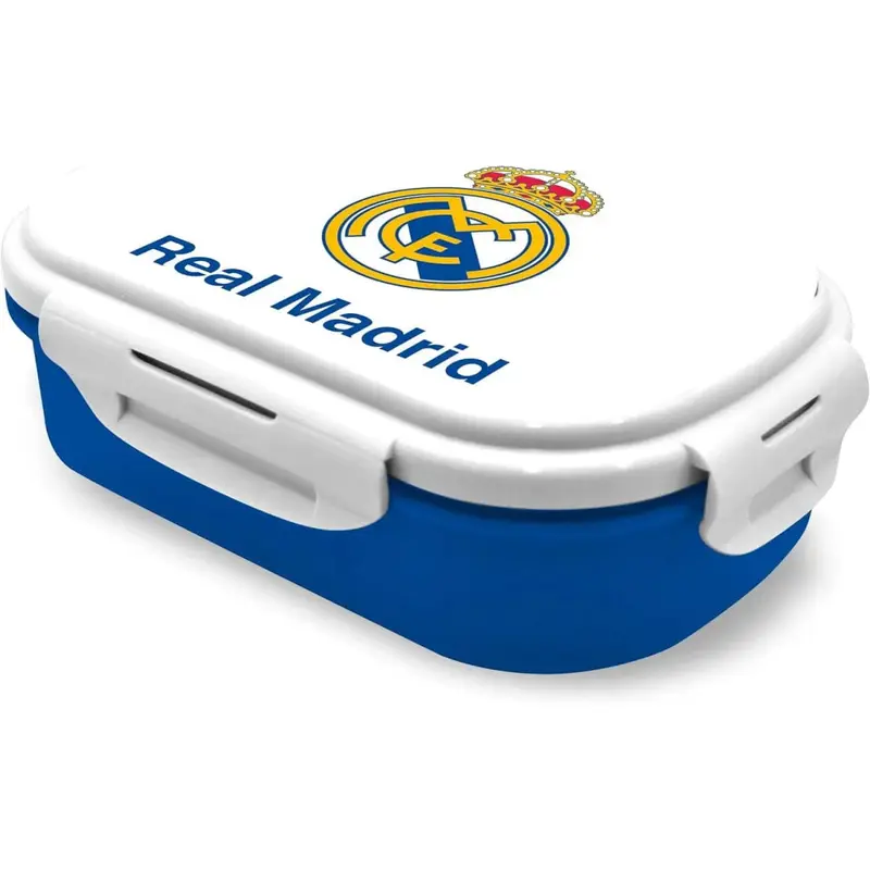 Sandwichera tupper con cubiertos del Real Madrid CF