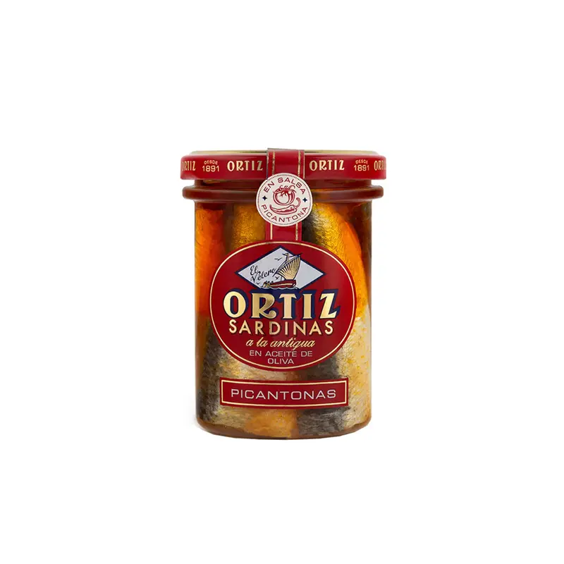 SARDINAS PICANTE EN ACEITE DE OLIVA - ORTIZ
