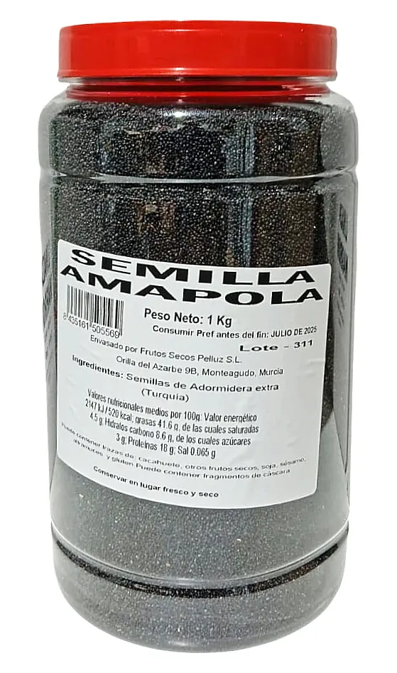 Semillas de Amapola 1 Kg