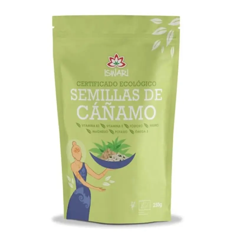 SEMILLAS DE CAÑAMO SIN CASCARA BIO 250 gr ES