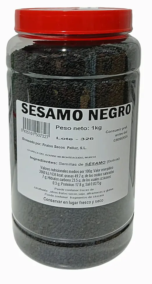 Semillas de Sésamo Negro 1 Kg