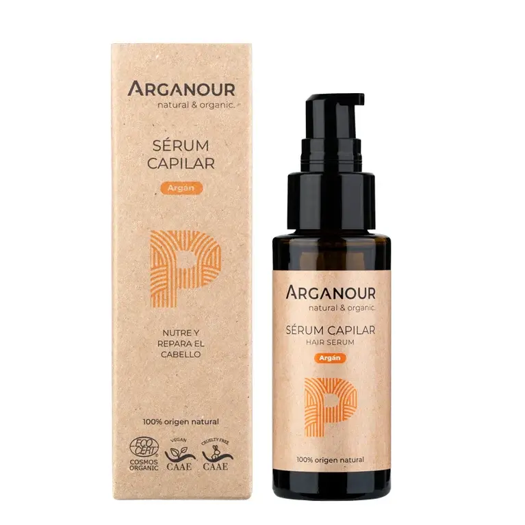 Sérum Capilar 50 ml – Antiencrespamiento natural con argán, babasú, aguacate y almendras