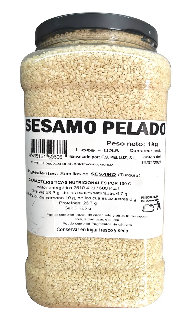 Sesamo Pelado 1 Kg