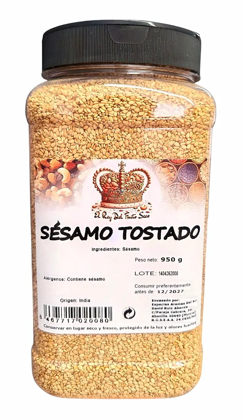 Sésamo Tostado 950 gr -Ajonjolí Tostado